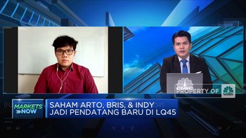 Saham ARTO, BRIS & INDY Jadi Pendatang Baru di LQ45