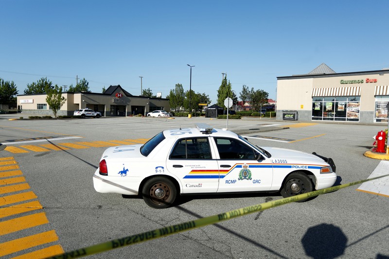 Sedikitnya tiga orang tewas dan dua lainnya luka-luka akibat insiden penembakan massal terjadi di kota dekat Vancouver, Kanada, pada Senin (25/7) waktu setempat.  (REUTERS/JESSE WINTER)
