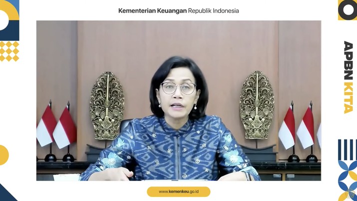 Sri Mulyani (Tangkapan kayar youtube Kemenkeu RI) Sri Mulyani (Tangkapan kayar youtube Kemenkeu RI)