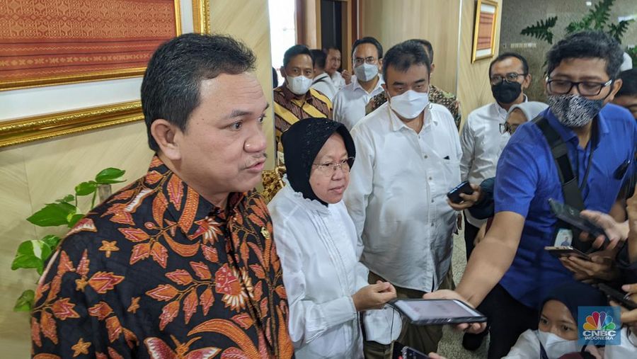 BPK dan Kemensos (CNBC Indonesia/Emir Yanwardhana)