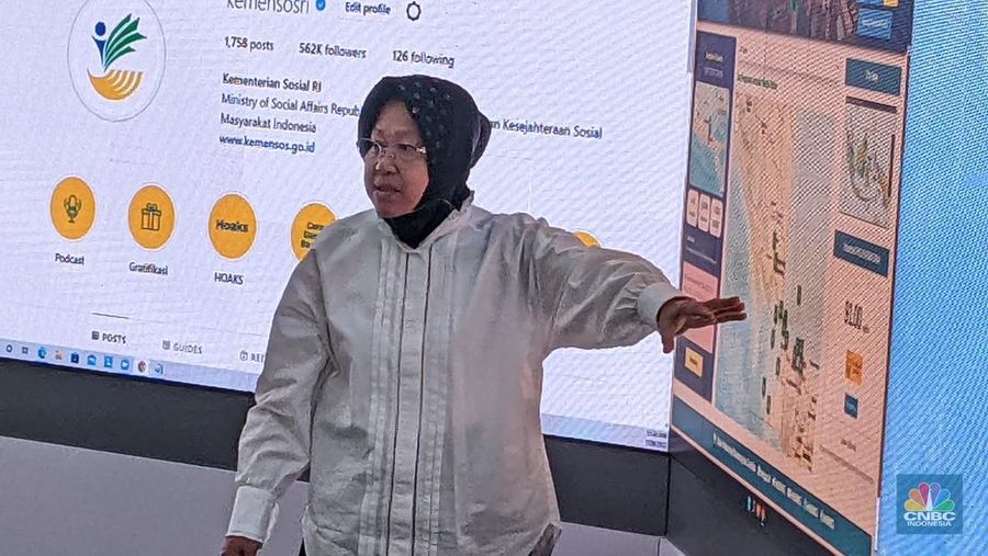 BPK dan Kemensos (CNBC Indonesia/Emir Yanwardhana)