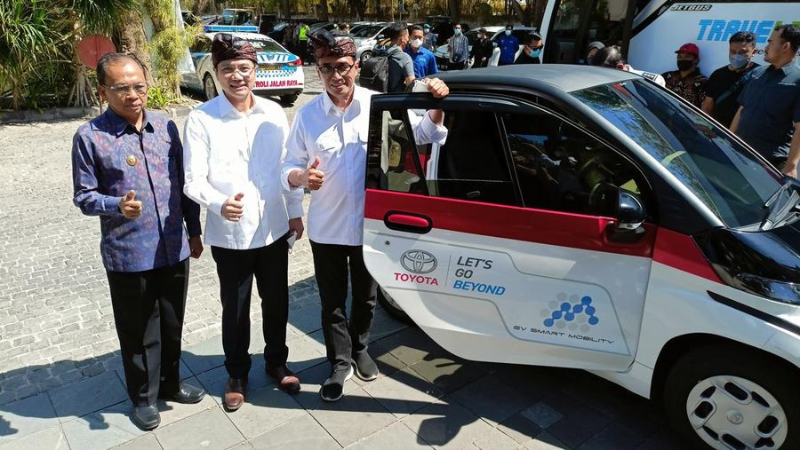 Joint Project EV Smart Mobility di Nusa Dua Bali Rabu (27/7/22). (CNBC Indonesia/Ferry Sandi)