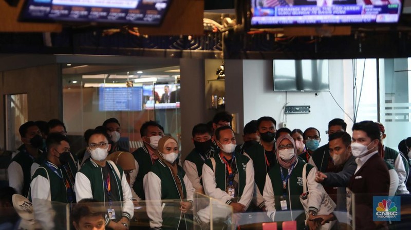 Chairman CT Corp Chairul Tanjung di acara Tanda Syukur 60th si Anak Singkong. Acara itu digelar dalam rangkaian program Tanda Syukur memperingati ulang tahun ke-60 Chairul Tanjung. (CNBC Indonesia/Muhammad Sabki)