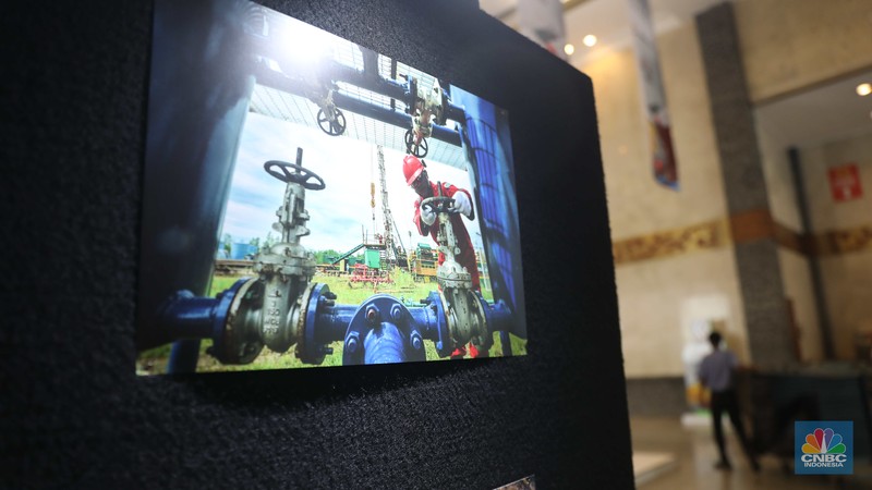 UMKM hasil binaan dari berbagai Industri Migas yang ikut di acara Forum Kapasitas Nasional II 2022 di Jakarta, Kamis, (28/7/2022). (CNBC Indonesia/Muhammad Sabki)