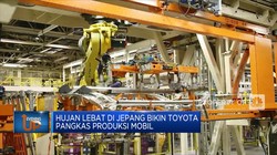 Hujan Lebat di Jepang Bikin Toyota Pangkas Produksi Mobil