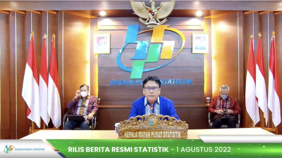 Badan Pusat Statistik (BPS) akan mengumumkan: (1) Perkembangan Indeks Harga Konsumen Juli 2022, (2) Perkembangan Indeks Harga Perdagangan Besar Juli 2022, (3) Perkembangan Nilai Tukar Petani dan Harga Produsen Gabah Juli 2022, (4) Perkembangan Pariwisata dan Transportasi Nasional Juni 2022, dan (5) Indeks Perilaku Anti Korupsi (IPAK) Indonesia Tahun 2022. (Tangkapan Layar Youtube BPS)