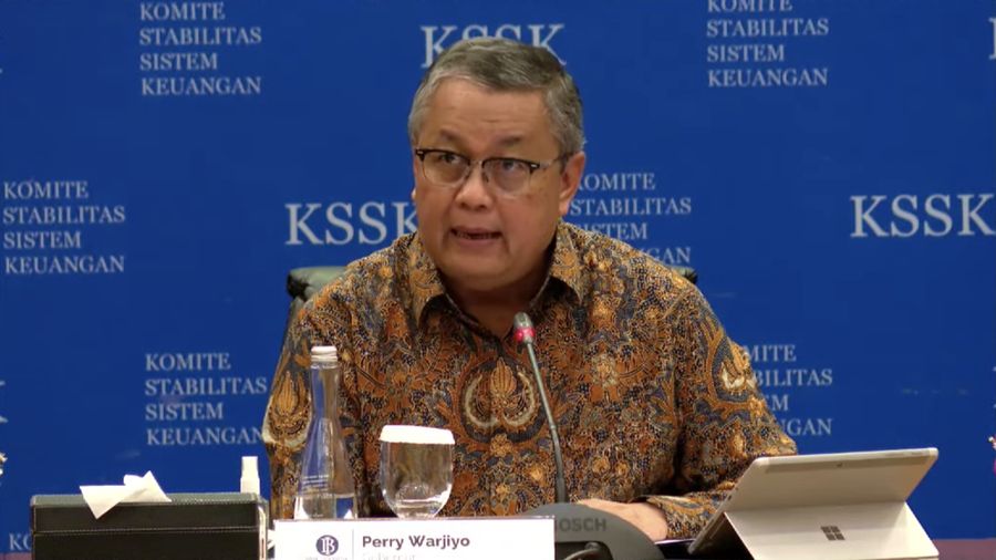 Gubernur Bank Indonesia Perry Warjiyo dalam Acara Konferensi Pers: Hasil Rapat Berkala III KSSK 2022 (Tangkapan Layar Youtube Kementerian Keuangan RI)