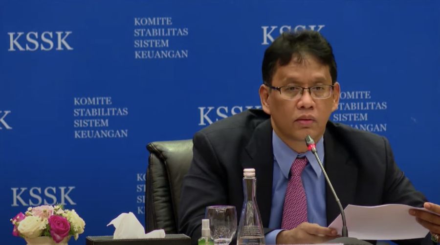 Ketua LPS Purbaya Yudhi Sadewa dalam Acara Konferensi Pers: Hasil Rapat Berkala III KSSK 2022 (Tangkapan Layar Youtube Kementerian Keuangan RI)