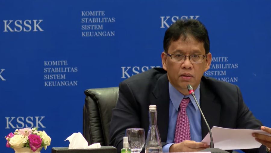 Ketua LPS Purbaya Yudhi Sadewa dalam Acara Konferensi Pers: Hasil Rapat Berkala III KSSK 2022 (Tangkapan Layar Youtube Kementerian Keuangan RI)
