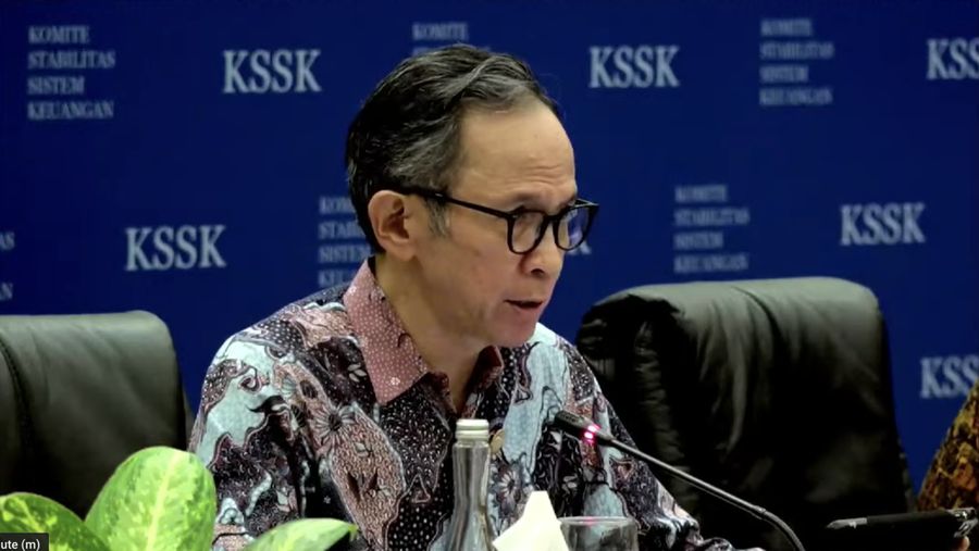 Ketua OJK Mahendra Siregar dalam Acara Konferensi Pers: Hasil Rapat Berkala III KSSK 2022 (Tangkapan Layar Youtube Kementerian Keuangan RI)