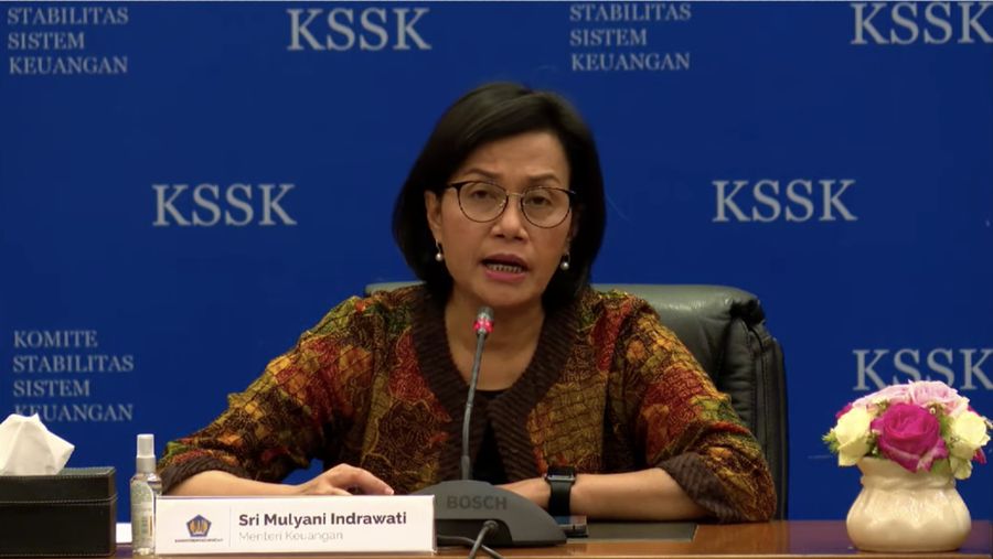 Menteri Keuangan Sri Mulyani memberikan keterangan pers  Hasil Rapat Berkala III KSSK 2022 (Tangkapan Layar Youtube Kemenkeu RI)