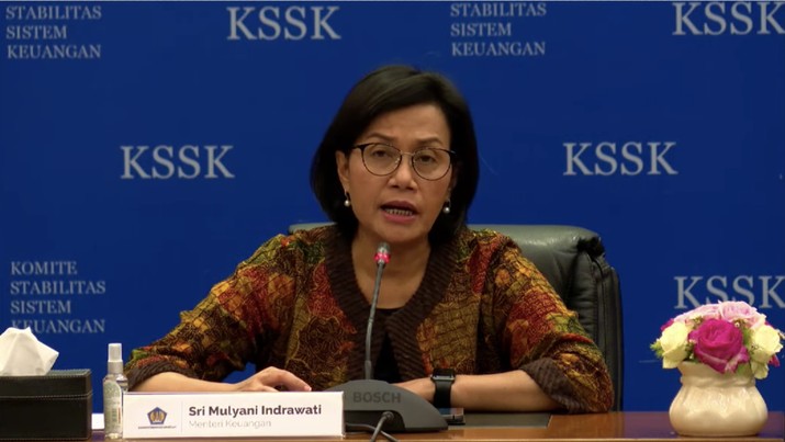 Menteri Keuangan Sri Mulyani memberikan keterangan pers  Hasil Rapat Berkala III KSSK 2022 (Tangkapan Layar Youtube Kemenkeu RI)