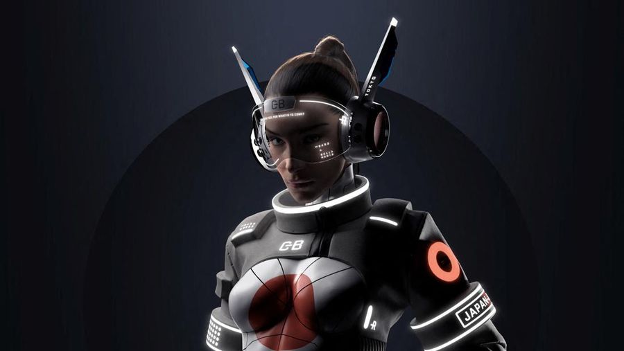 An image from CY-B3LLA, model Bella Hadid?s new NFT collection is seen in this undated handout image obtained by Reuters on July 22, 2022. reBASE/Handout via REUTERS ATTENTION EDITORS- THIS IMAGE HAS BEEN SUPPLIED BY A THIRD PARTY. MANDATORY CREDIT NO RESALES. NO ARCHIVES