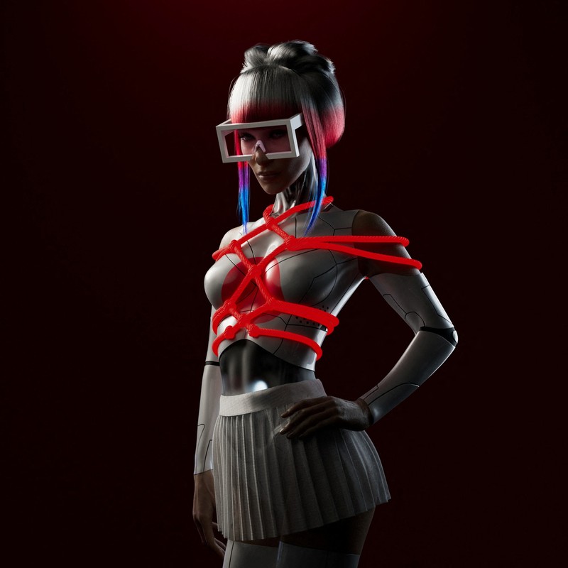 PEOPLE-BELLA HADID/NFT An image from CY-B3LLA, model Bella Hadid?s new NFT collection is seen in this undated handout image obtained by Reuters on July 22, 2022. reBASE/Handout via REUTERS ATTENTION EDITORS- THIS IMAGE HAS BEEN SUPPLIED BY A THIRD PARTY. MANDATORY CREDIT NO RESALES. NO ARCHIVES