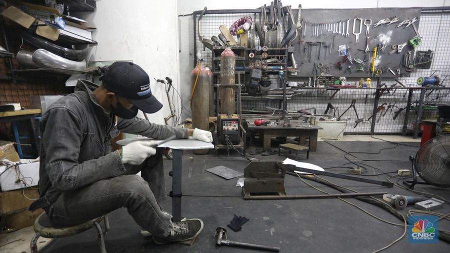 Motor Vespa Diubah Jadi Vespa Listrik (CNBC Indonesia/Andrean Kristianto)