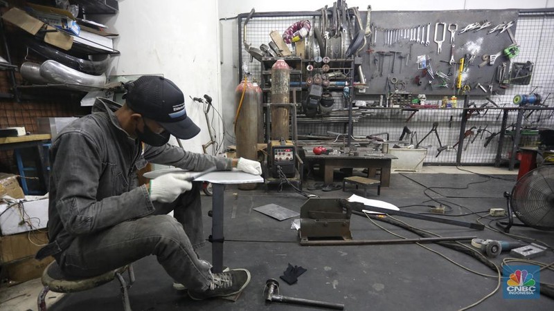 Motor Vespa Diubah Jadi Vespa Listrik (CNBC Indonesia/Andrean Kristianto)