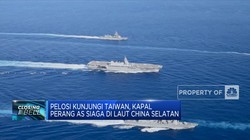 Pelosi Kunjungi Taiwan, Kapal Perang AS Siaga Di Laut China