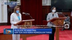Dikecam China, Pelosi: Kami Tidak Akan Tinggalkan Taiwan