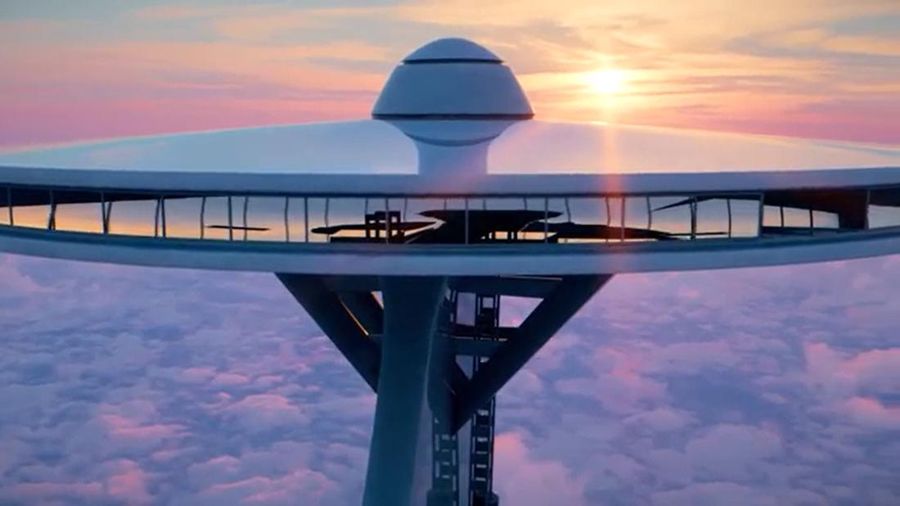 Nuclear Sky Hotel (Tangkapan Layar SWNS via Reuters TV)