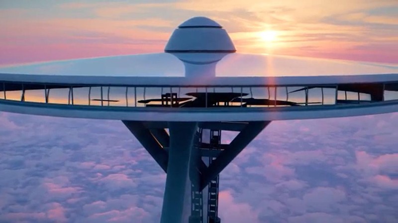 Nuclear Sky Hotel (Tangkapan Layar SWNS via Reuters TV)