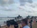 Momen Tank & Jet Tempur China Mendekat ke Taiwan