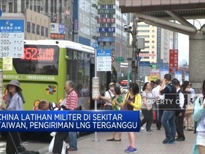 China Latihan Militer, Pengiriman LNG Terganggu