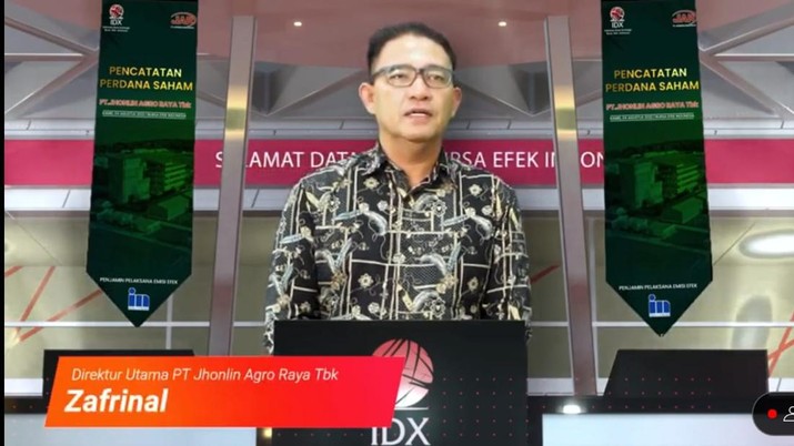 Direktur Utama PT Jhonlin Agro Raya Tbk (JARR), Zafrinal Direktur Utama PT Jhonlin Agro Raya Tbk (JARR), Zafrinal (Tangkapan Layar)