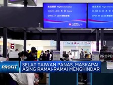 Selat Taiwan Panas, Maskapai Asing Ramai-Ramai Menghindar