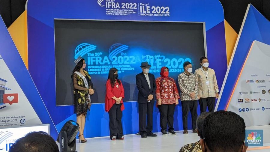 Pembukaan International Franchise, License & Business Concept Expo & Conference (IFRA) di Plenary Hall, Jakarta Convention Center, Jumat (5/8/2022).