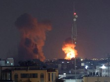 Bak Kembang Api! Ini Potret Jalur Gaza Dihantam Rudal Israel