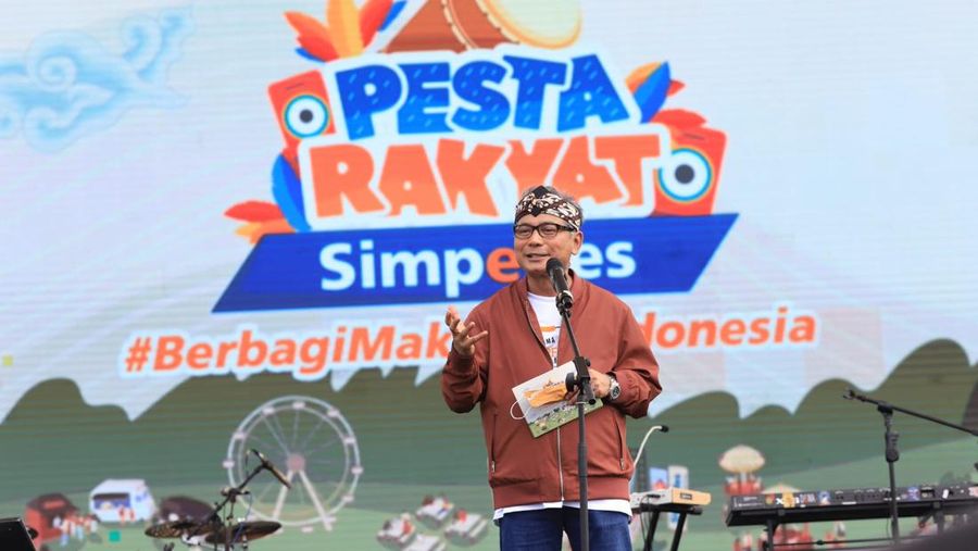 Direktur Utama BRI, Sunarso di ajang Pesta Rakyat Simpedes BRI