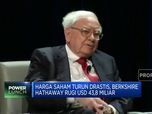 Harga Saham Turun Drastis, Berkshire Hathaway Rugi USD 43,8 M