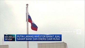 Putin Larang Investor Barat Jual Saham Bank & Energi Rusia