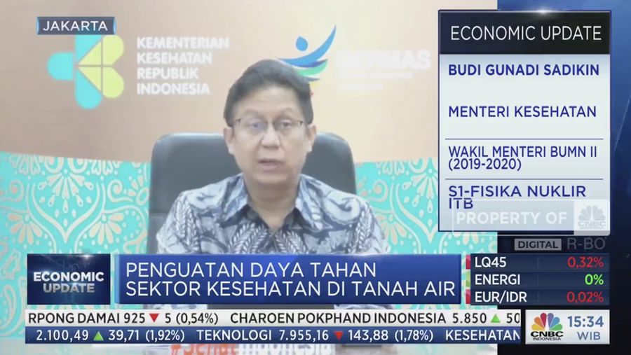 Menteri Kesehatan (Menkes), Budi Gunadi Sadikin