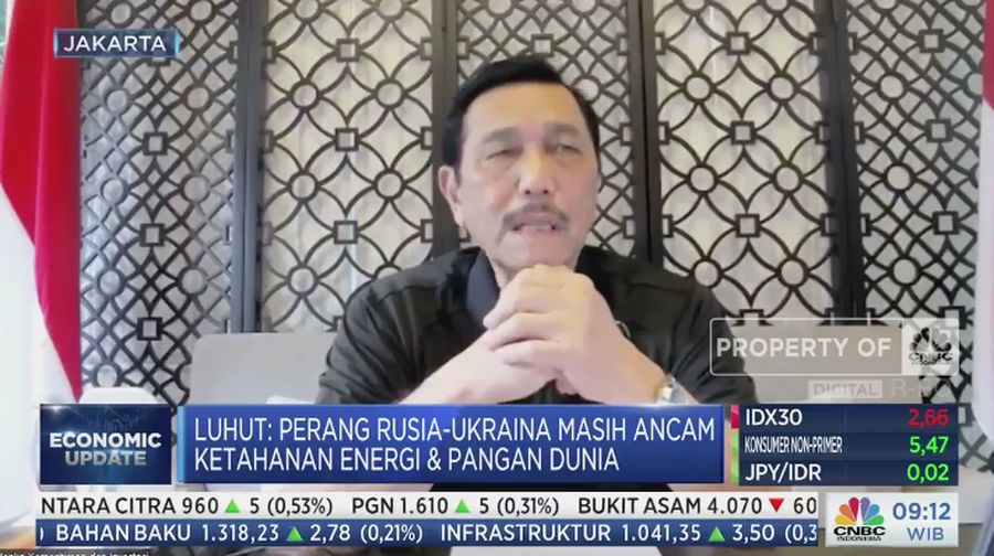 Menteri Koordinator Bidang Kemaritiman dan Investasi Luhut Binsar Pandjaitan