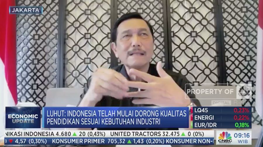 Menteri Koordinator Bidang Kemaritiman dan Investasi Luhut Binsar Pandjaitan
