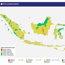 Nambah lagi! Kini Ada 17 Wilayah RI Masuk Zona 'Bahaya'