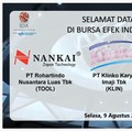 Debut di BEI, TOOL dan BUAH Kompak Terbang, KLIN Ambles 10%