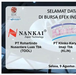 Debut di BEI, TOOL dan BUAH Kompak Terbang, KLIN Ambles 10%