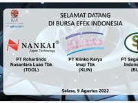 Debut di BEI, TOOL dan BUAH Kompak Terbang, KLIN Ambles 10%