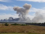 Ukraina Balas Dendam? Pangkalan Udara Militer Rusia Meledak