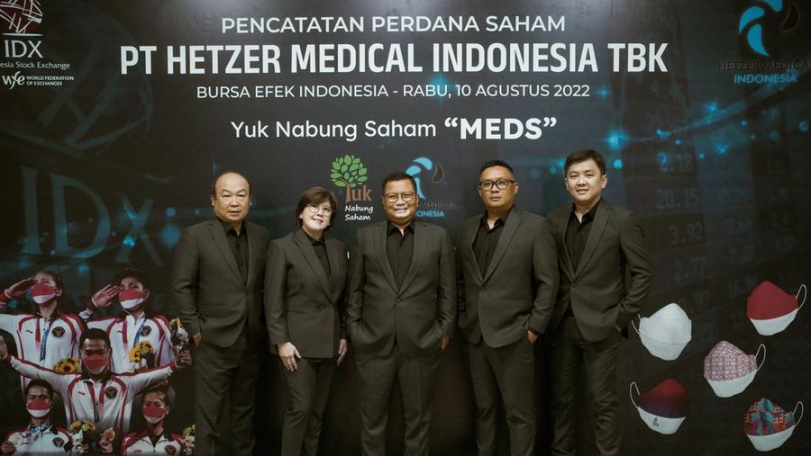 Pencatatan Perdana Saham PT Hetzer Medical Indonesia Tbk (MEDS). (Dok. Ist)