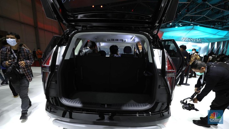 Hyundai Stargazer saat gelaran GIIAS 2022 di Indonesia Convention Exhibition (ICE)- BSD, Tangerang, Banten, Kamis (11/8/2022). (վ/ Tri Susilo)