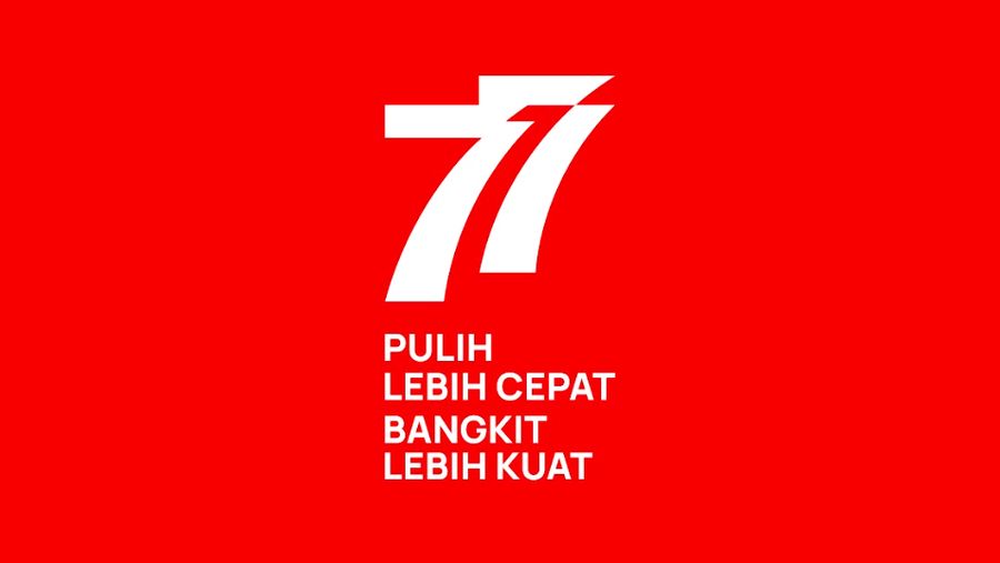 Logo HUT RI ke-77