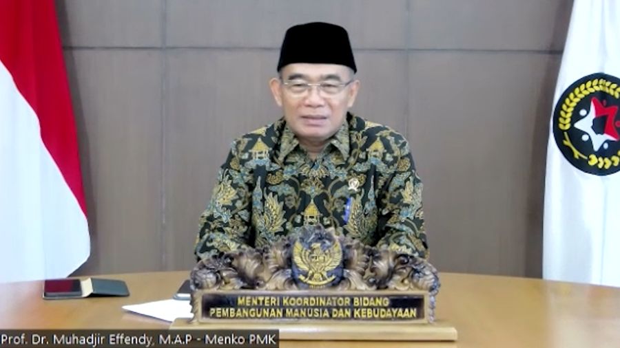 Menteri Koordinator Bidang Pembangunan Manusia dan Kebudayaan, Muhadjir Effendy. (Tangkapan Layar CNBC Indonesia TV)