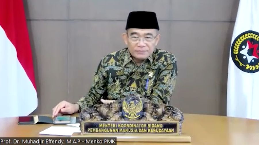 Menteri Koordinator Bidang Pembangunan Manusia dan Kebudayaan, Muhadjir Effendy. (Tangkapan Layar CNBC Indonesia TV)