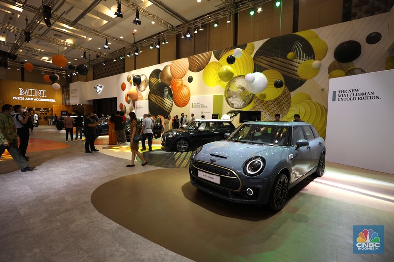 MINI Electric di GIIAS 2022 MINI Electric di ajang Pameran Gaikindo Indonesia International Auto Show (GIIAS) 2022 di Tangerang, Banten, Kamis (11/8/2022). (CNBC Indonesia/ Tri Susilo)