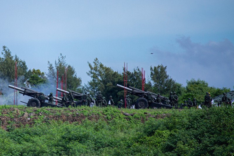 Militer Taiwan mengadakan latihan tempur. (REUTERS/TAIWAN MILITARY NEWS AGENCY) Militer Taiwan mengadakan latihan tempur. (REUTERS/TAIWAN MILITARY NEWS AGENCY)