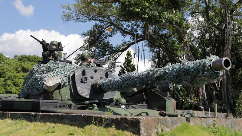 Militer Taiwan mengadakan latihan tempur. (REUTERS/TAIWAN MILITARY NEWS AGENCY)