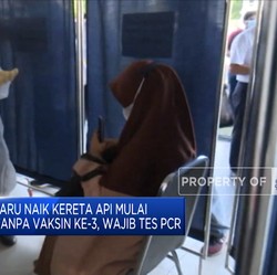 Hari Ini Naik Kereta Api Belum Vaksin ke-3, Wajib Tes PCR
